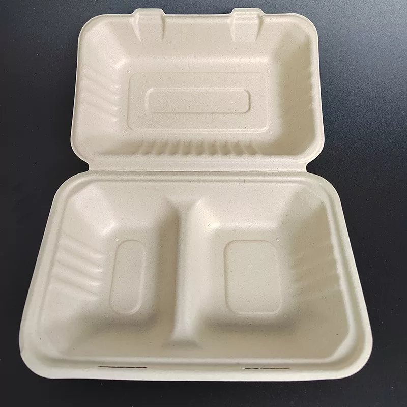 Jednorazowe pudełko na lunch z PLA, przeznaczone do kontaktu z żywnością